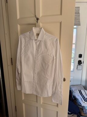 Hackett London Mayfair Marcella Slim Fit Dress Shirt | White | 15.5/39